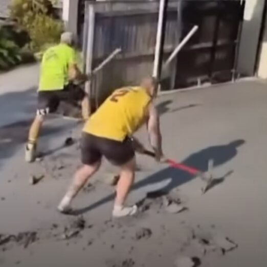 Builders Destroy Concrete Driveway They Built After Homeowner Refuses to Pay