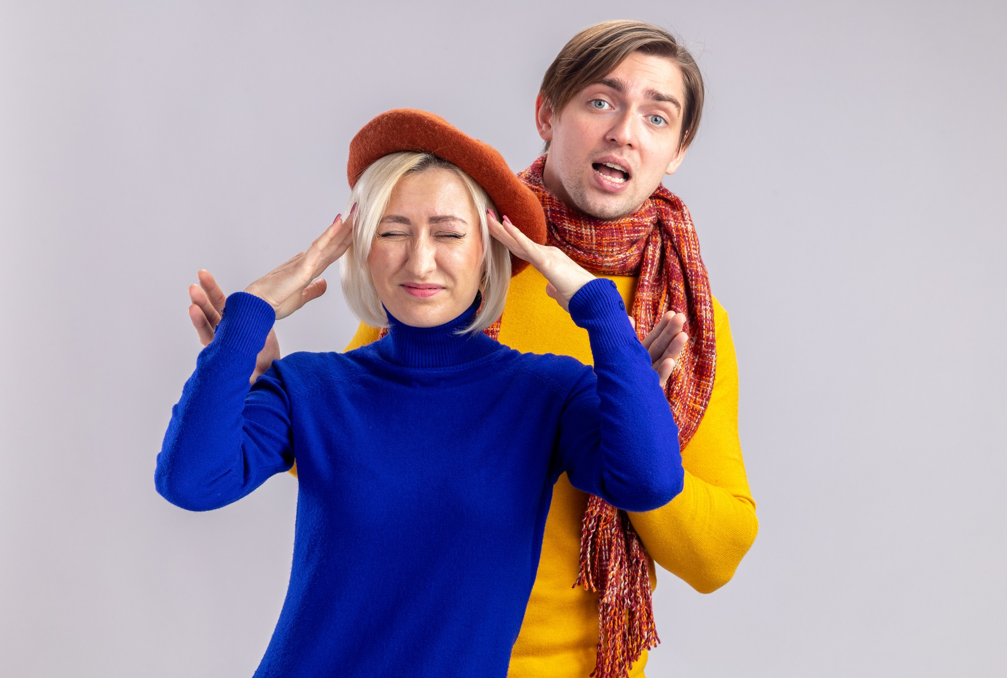 An upset man and woman reacting to something | Source: Freepik