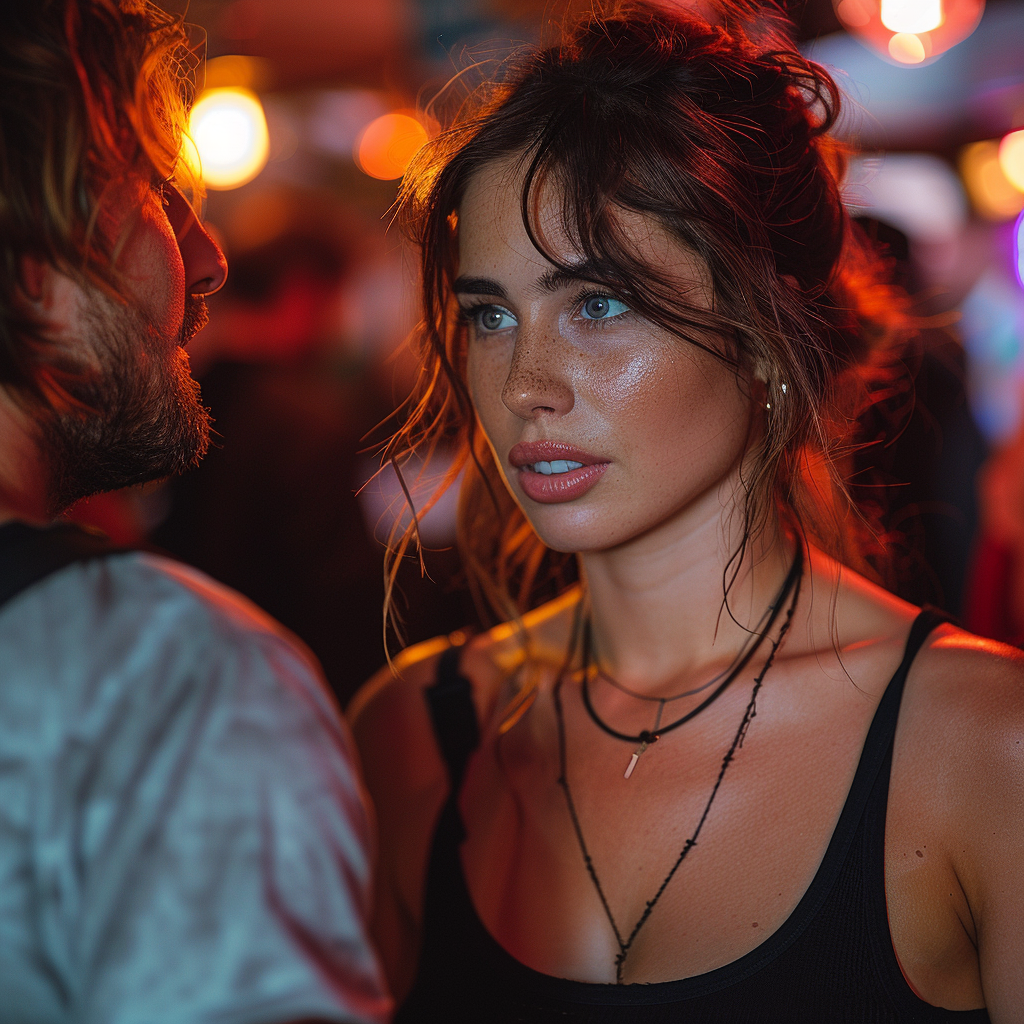 Jackie confronts Sam | Source: Midjourney