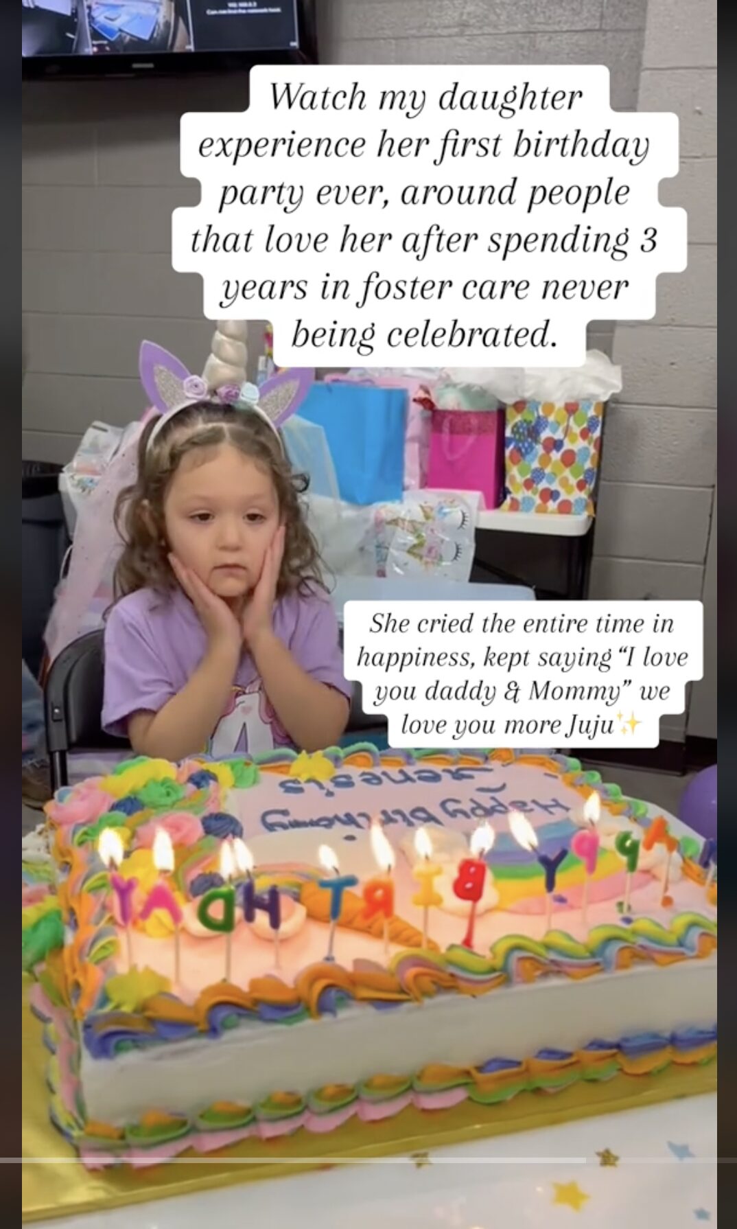 4-Year-Old Adopted Girl Has Her 'First Birthday Party Ever' after Years of Struggle — Her Reaction Leaves People in Tears