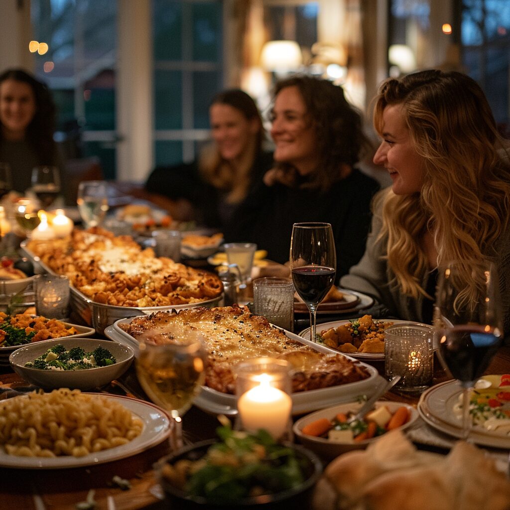 Festive family dinner | Source: Midjourney
