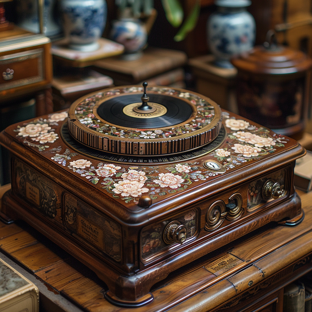 Small intricate music box | Source: Midjourney