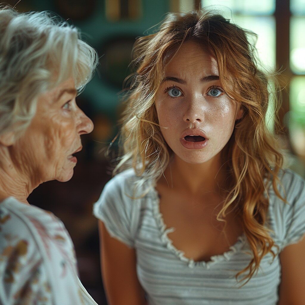Lena confronts Mrs. Grayson | Source: Midjourney